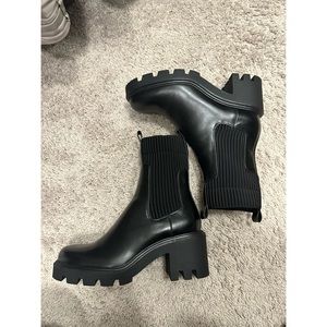 Zara chunky black boots